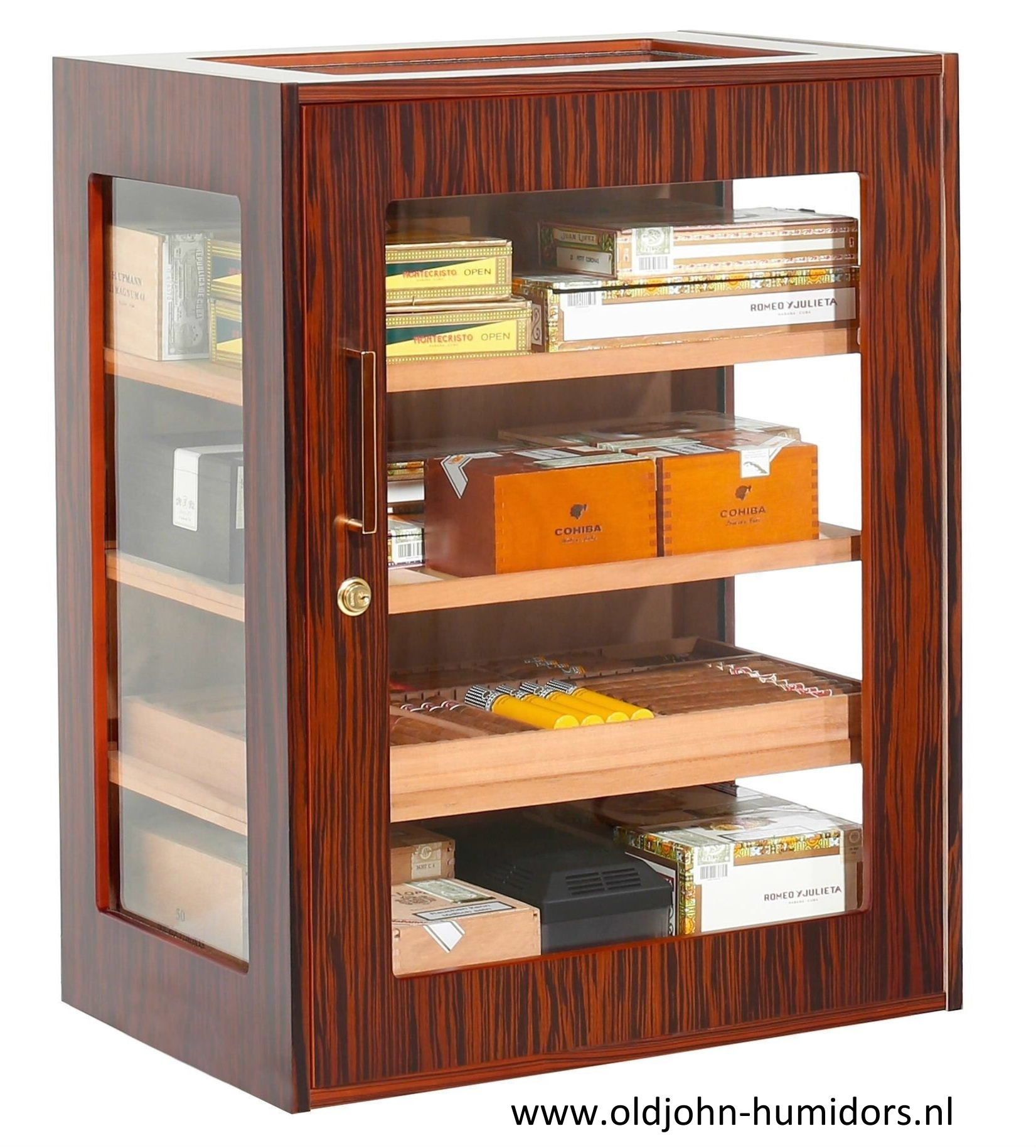 humidor kabinet kast Adorini Salina Ebony  ebbehout fineer