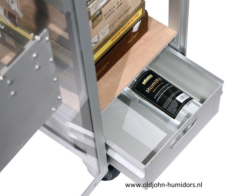 H207 Adorini Trolley Cabinet Humidor Acrylic OldJohn Humidor