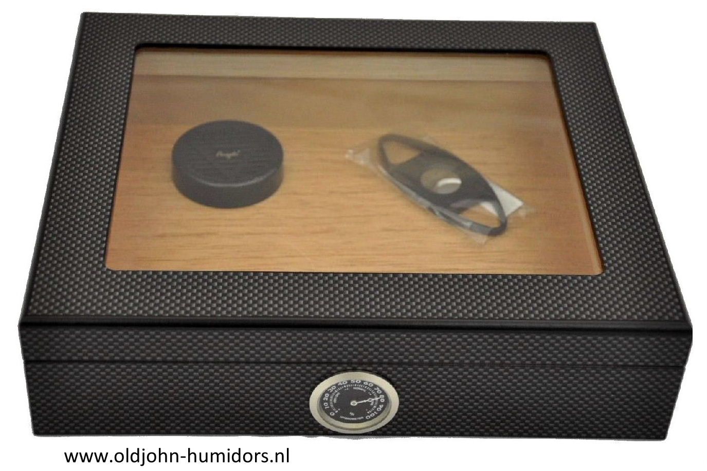 humidor carbon edition - Groot venster. oldjohn-humidors