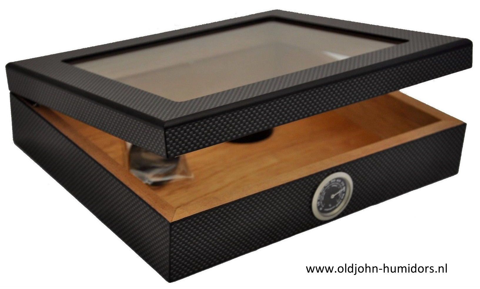 humidor carbon edition - Groot venster. oldjohn-humidors