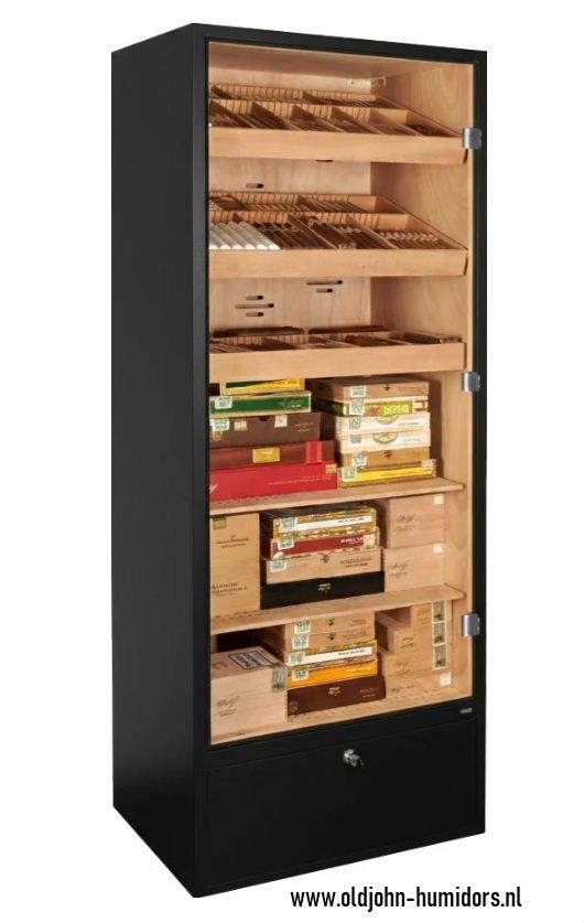 H300 Adorini Primo Cabinet Humidor Black 5400 cigars