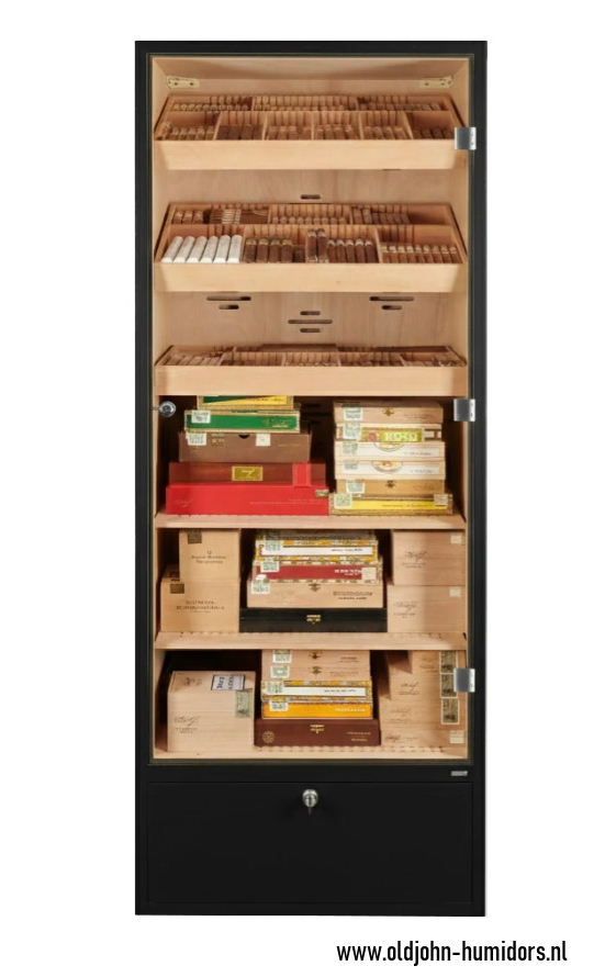 H300 Adorini Primo Cabinet Humidor  Black 5400 cigars 