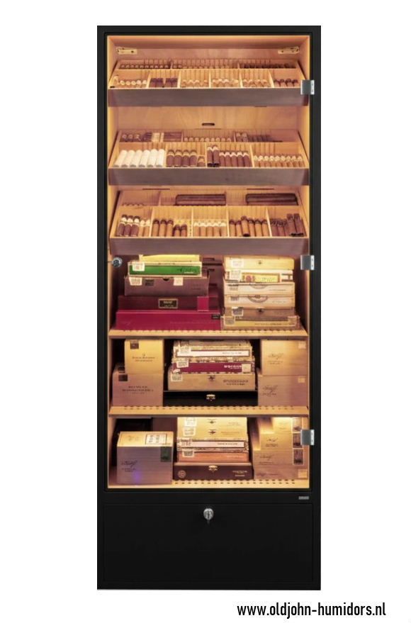 H300 Adorini Primo Cabinet Humidor  Black 5400 cigars 