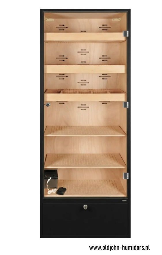 H300 Adorini Primo Cabinet Humidor  Black 5400 cigars 