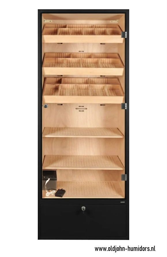 H300 Adorini Primo Cabinet Humidor  Black 5400 cigars 