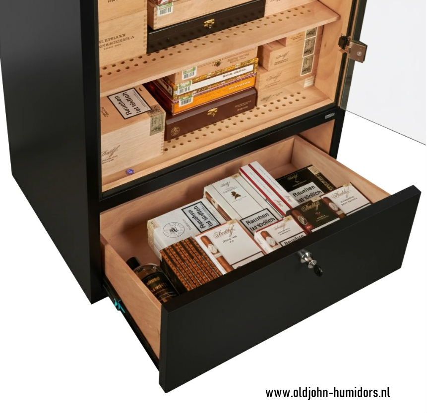 H300 Adorini Primo Cabinet Humidor  Black 5400 cigars 