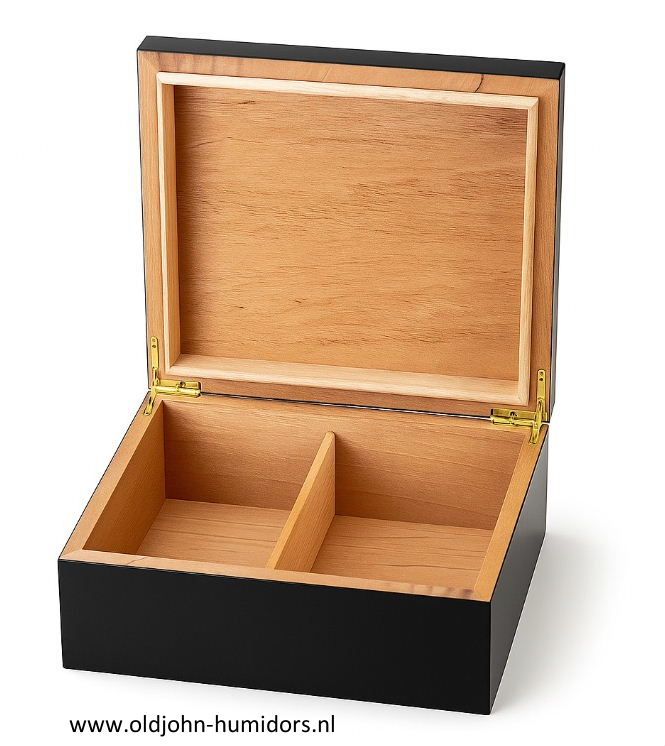 H33 Humidor black/matt with cigar logo for 50 cigars.
