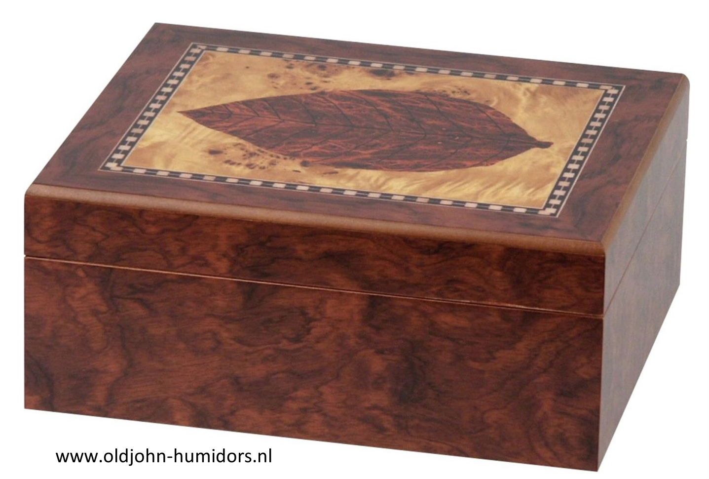 humidor Sigarenblad - Tabaco leaf - intarsia