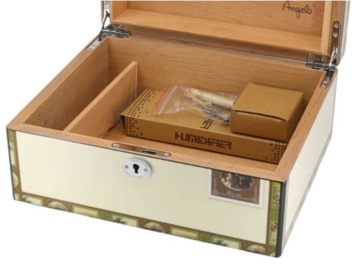humidor cuban box pianolak met slot 60 sigaren
