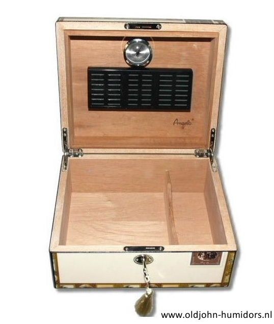 humidor cuban box pianolak met slot 60 sigaren
