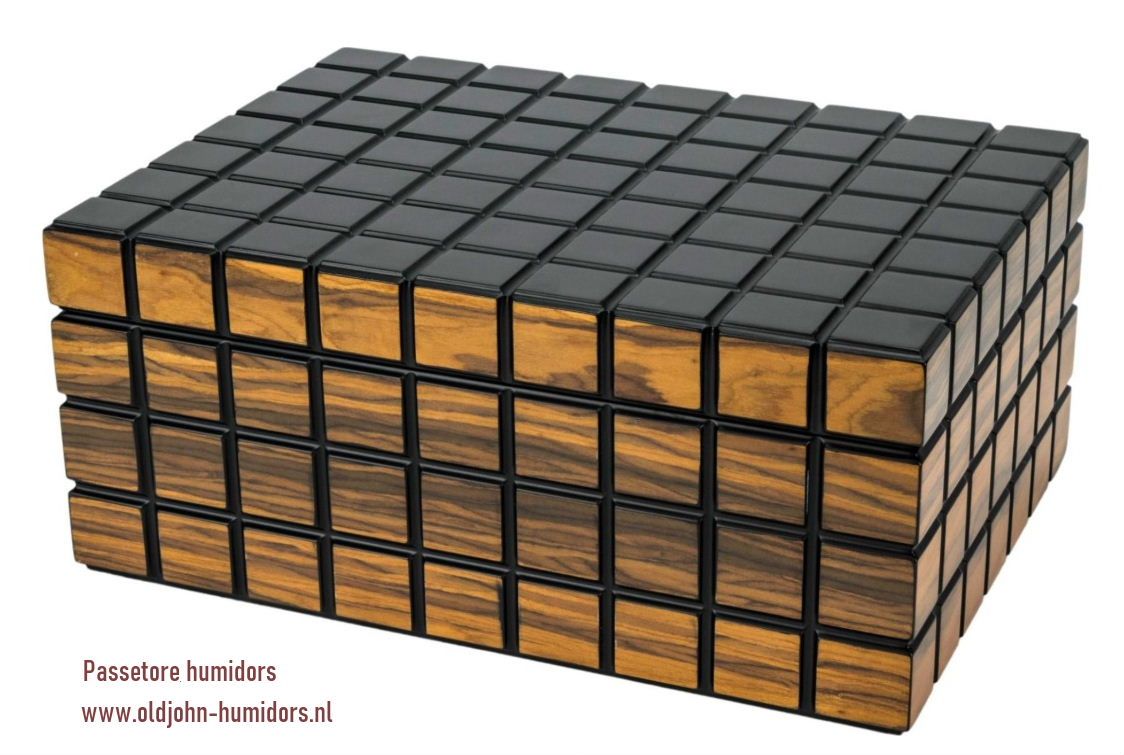 H65: Passetore humidor Black Makassar 60 sigaren