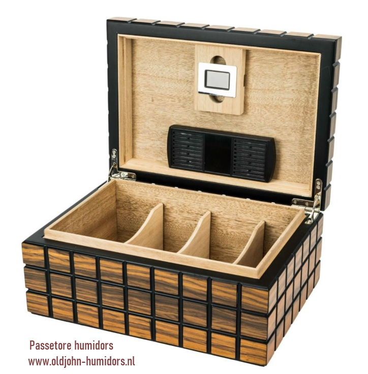 H65: Passetore humidor Black Makassar 60 sigaren