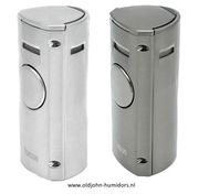 Alt-tekst voor oude John humidors met een elegant ontwerp.