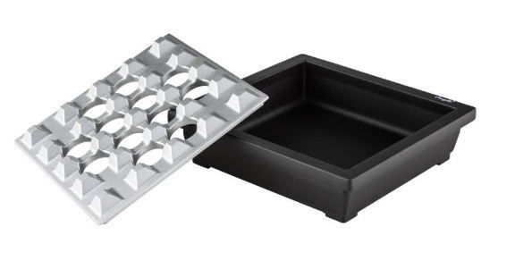 SAB12 Angelo Premium Sigaren Asbak 
Groot  18.4 x 18.4 x 6 cm Aluminium verkoop via www.oldjohn-humidors.nl 