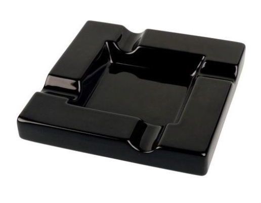SAB18  Sigarenasbak vierkant keramiek  4 leggers 20 cm !! Old John Humidors