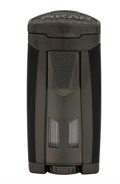 XIKAR HP3 Triple Jetflame sigarenaansteker - gunmetal - windbestendig en navulbaar- Art nr SAS52