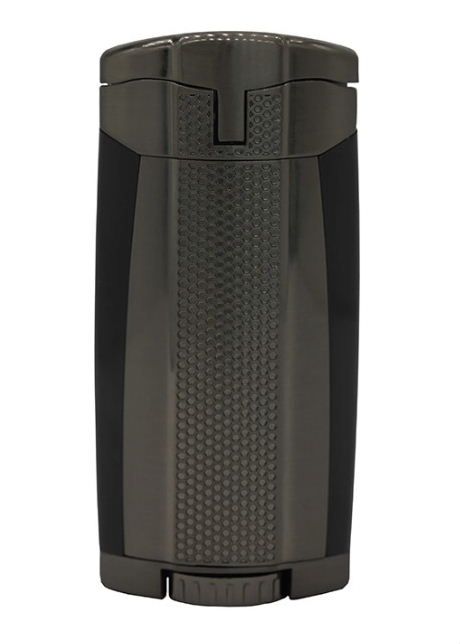 XIKAR HP3 Triple Jetflame sigarenaansteker - gunmetal - windbestendig en navulbaar- Art nr SAS52