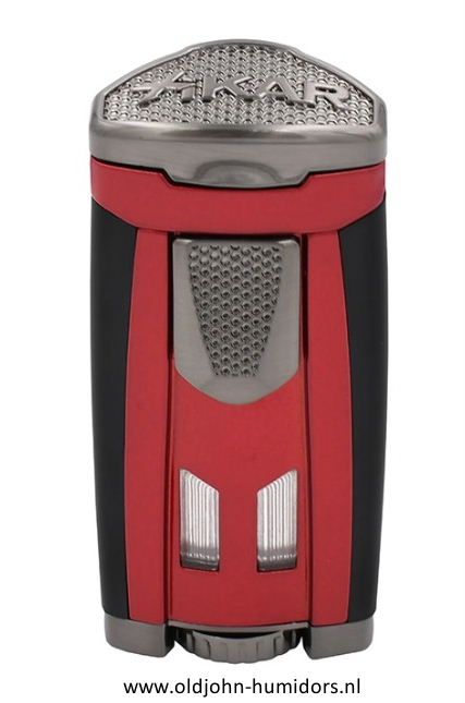 XIKAR HP3 Triple Jetflame sigarenaansteker - Daytona Red - windbestendig en navulbaar- Art nr SAS53