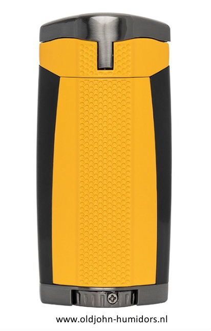 XIKAR HP3 Triple Jetflame sigarenaansteker - Burnt Yellow- windbestendig en navulbaar- Art nr SAS54