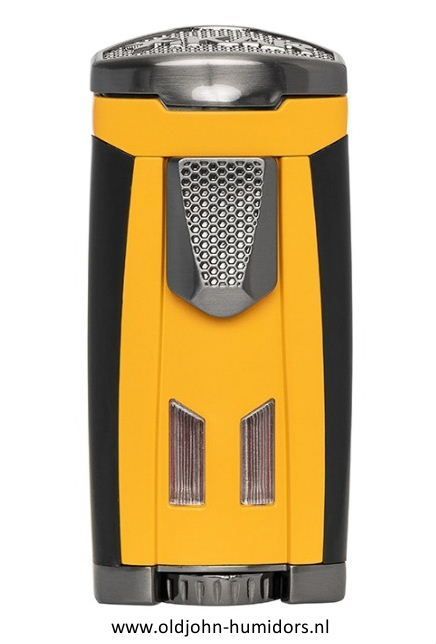 XIKAR HP3 Triple Jetflame sigarenaansteker - Burnt Yellow- windbestendig en navulbaar- Art nr SAS54