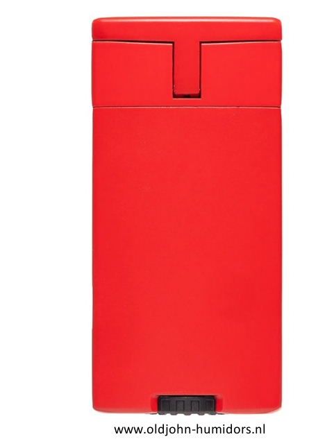 XIKAR Ion Double Jetflame sigarenaansteker in rood met dubbele jetvlam, compact en stijlvol design- Art nr SAS55