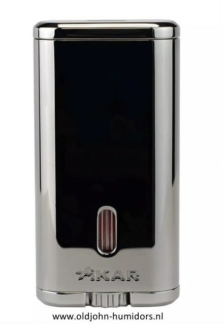 XIKAR Verano Flat Jetflame sigarenaansteker in gunmetal, compact en stijlvol design- Art nr SAS59
