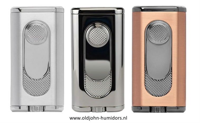 XIKAR Verano Flat Jetflame sigarenaansteker in gunmetal, compact en stijlvol design- Art nr SAS59