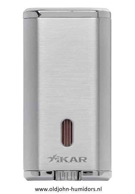 XIKAR Verano Flat Jetflame sigarenaansteker in gunmetal, compact en stijlvol design- Art nr SAS59