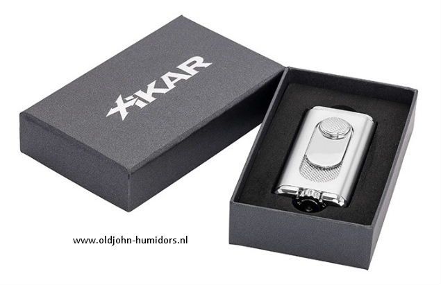 XIKAR Verano Flat Jetflame sigarenaansteker in gunmetal, compact en stijlvol design- Art nr SAS59