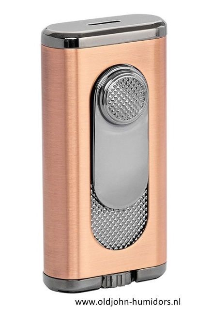 XIKAR Verano Flat Jetflame sigarenaansteker in  vintage bronze compact en stijlvol design- Art nr SAS61