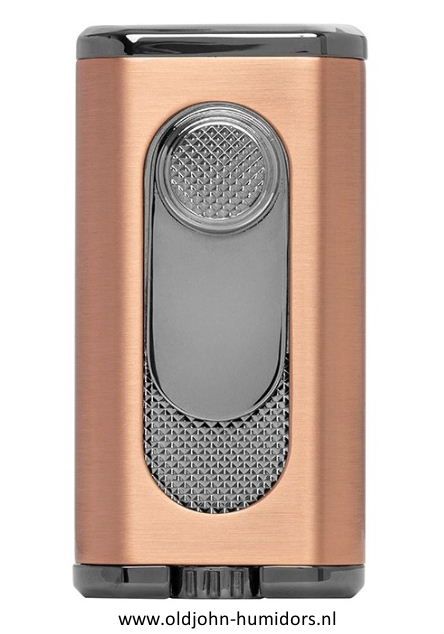 XIKAR Verano Flat Jetflame sigarenaansteker in  vintage bronze compact en stijlvol design- Art nr SAS61