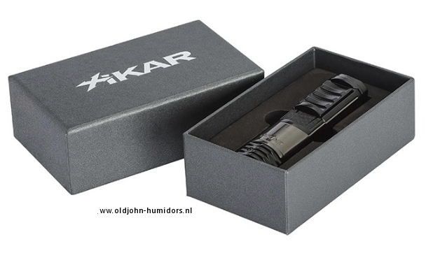 XIKAR Tactical Single Jetflame sigarenaansteker in  Gunmetal-Black compact en stijlvol design- Art nr SAS63