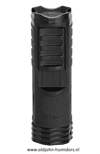 XIKAR Tactical Single Jetflame sigarenaansteker in  Black compact en stijlvol design- Art nr SAS65