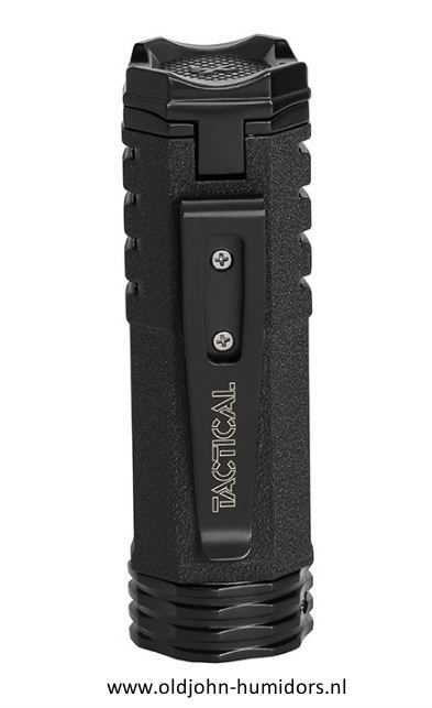 XIKAR Tactical Single Jetflame sigarenaansteker in  Black compact en stijlvol design- Art nr SAS65