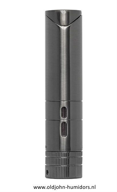 XIKAR Turrim Double JetFlame - sigarenaansteker in Gunmetal compact en stijlvol design- Art nr SAS67