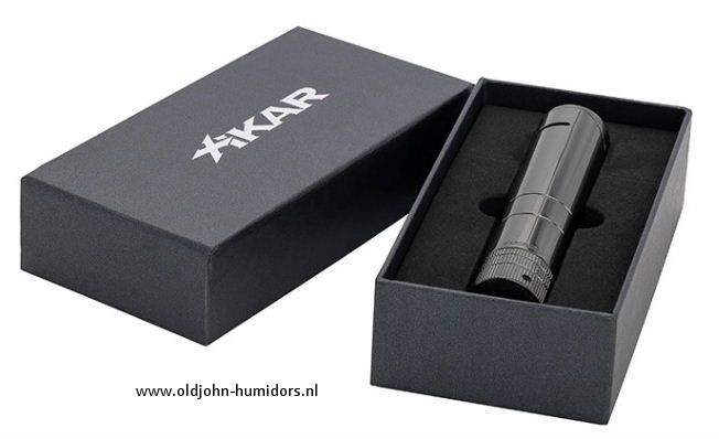 XIKAR Turrim Double JetFlame - sigarenaansteker in Gunmetal compact en stijlvol design- Art nr SAS67