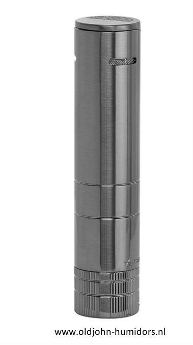 XIKAR Turrim Double JetFlame - sigarenaansteker in Gunmetal compact en stijlvol design- Art nr SAS67