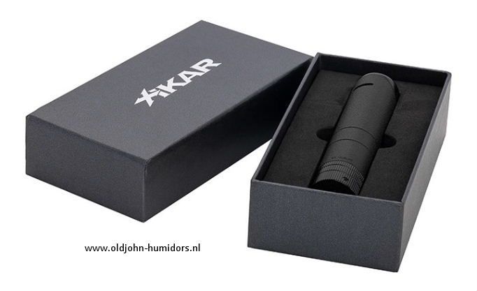 XIKAR Turrim Double JetFlame - sigarenaansteker in  Black  compact en stijlvol design- Art nr SAS68