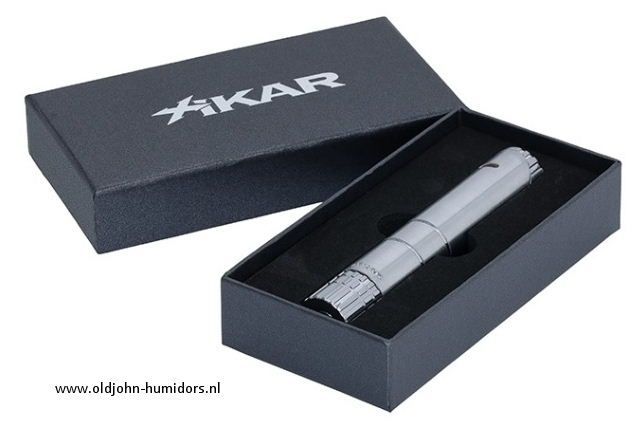XIKAR Turrim Double JetFlame - sigarenaansteker in  Black  compact en stijlvol design- Art nr SAS68