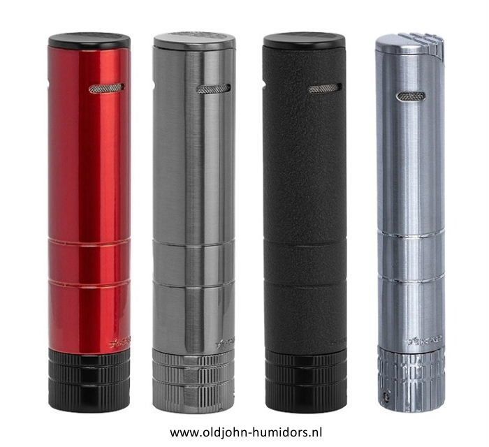 XIKAR Turrim Double JetFlame - sigarenaansteker in  Black  compact en stijlvol design- Art nr SAS68