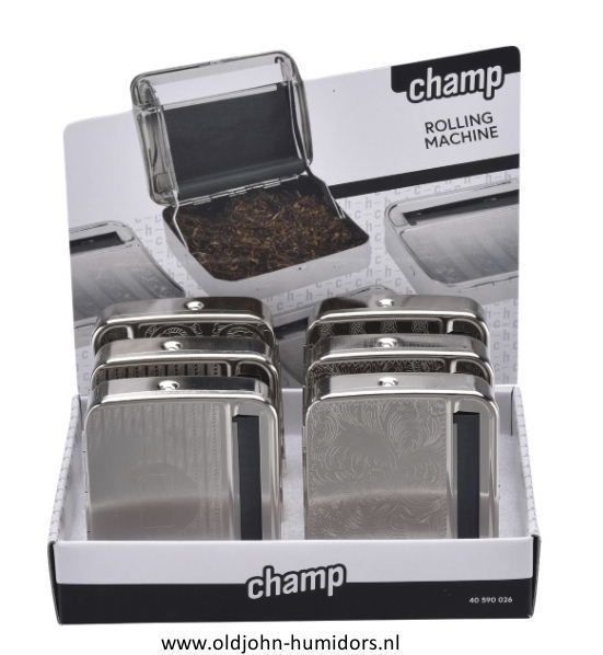Champ - Sigaret Rolling Machine - 78 mm - Display (12-stuks)Art Nr SRM1 | Old John Humidors