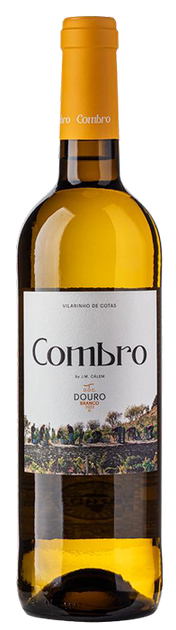 A bottle of white wine labeled Combro