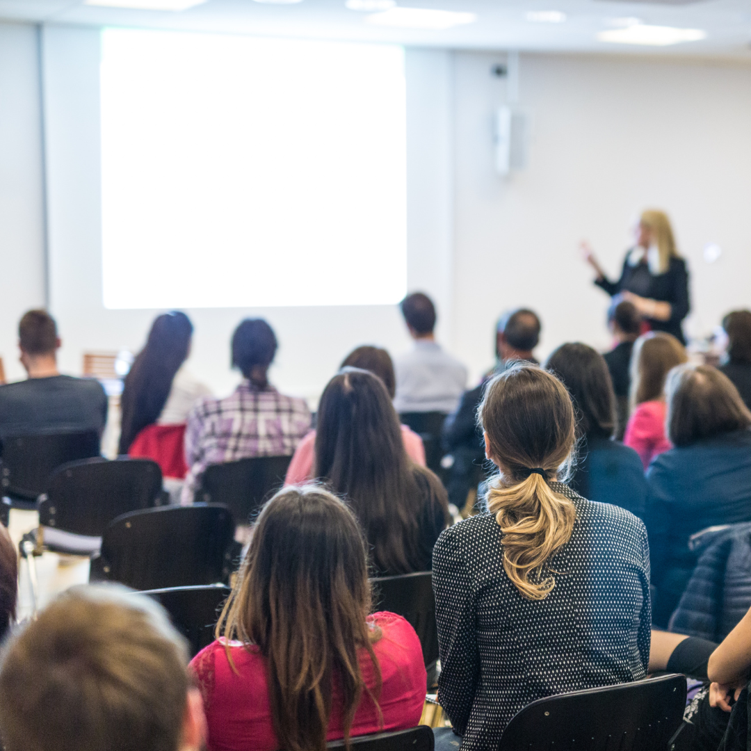 people at an in-person event