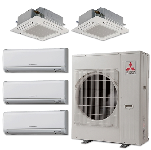 Mitsubishi Mini Split 5 Zone Heat Pump System - Heating and Air Conditioning Service in Georgetown, MA