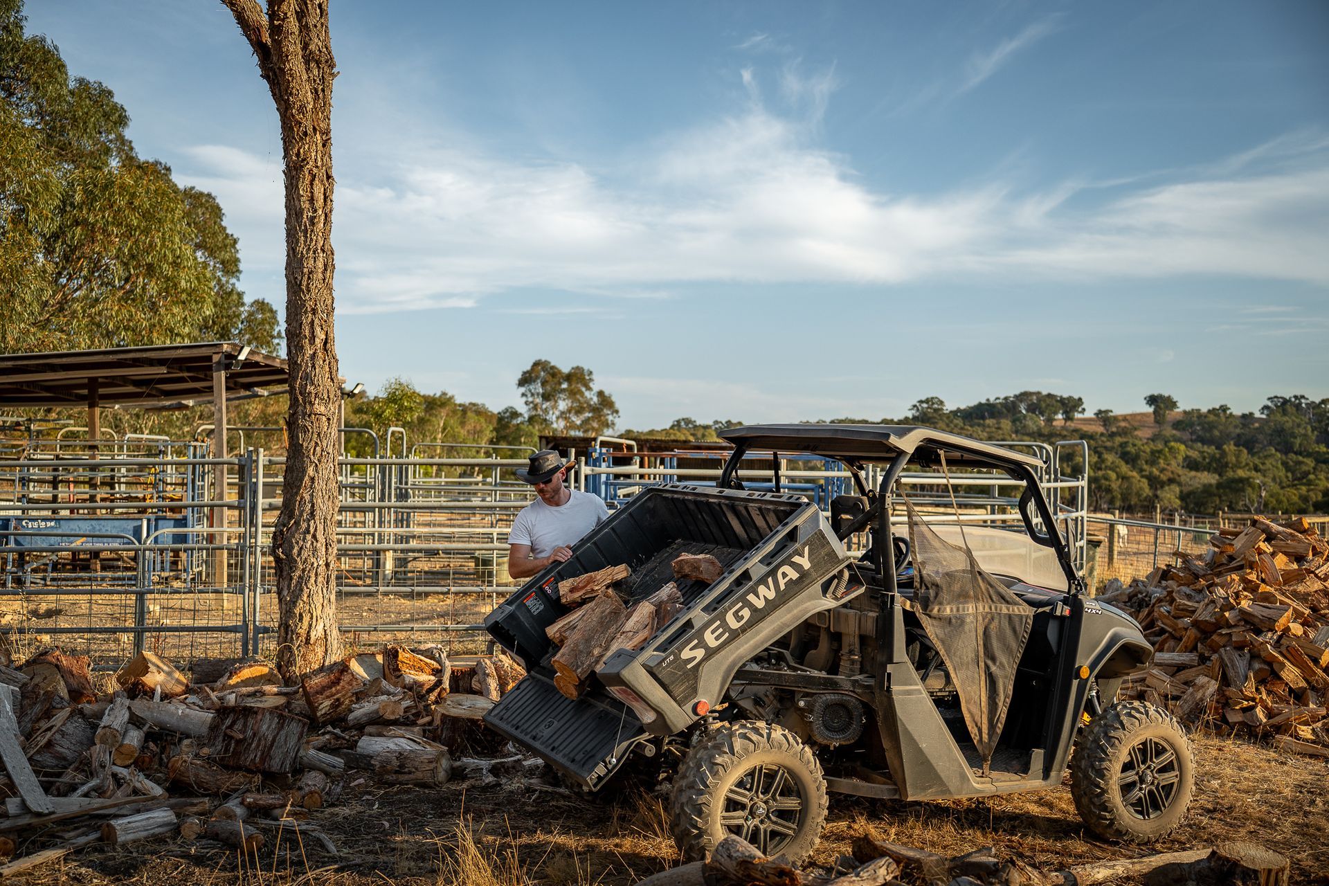 Off-Road Vehicle Speeding Through a Rocky, Shallow River — Whitsunday Mowers In Proserpine, QLD