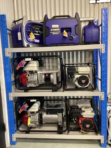 Generators On Blue Shelving — Whitsunday Mowers In Airlie Beach, QLD