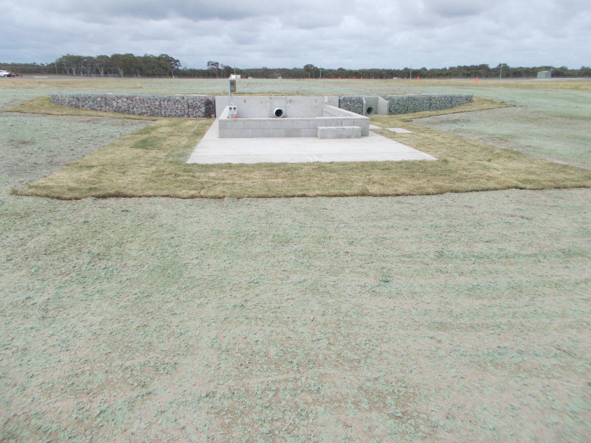A Concrete Structure Is Sitting in The Middle of A Grassy Field | Berry, NSW | CKB Civil Pty Ltd