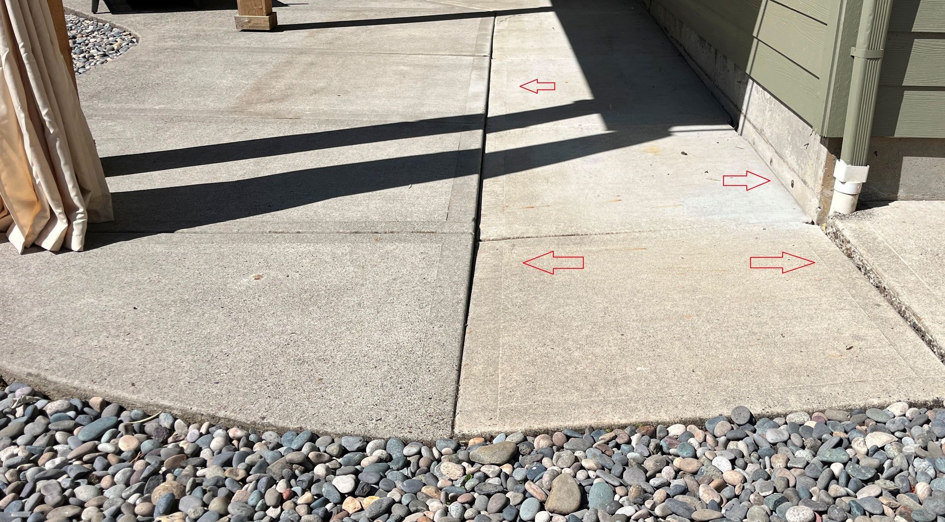 Raised Sidewalk Before