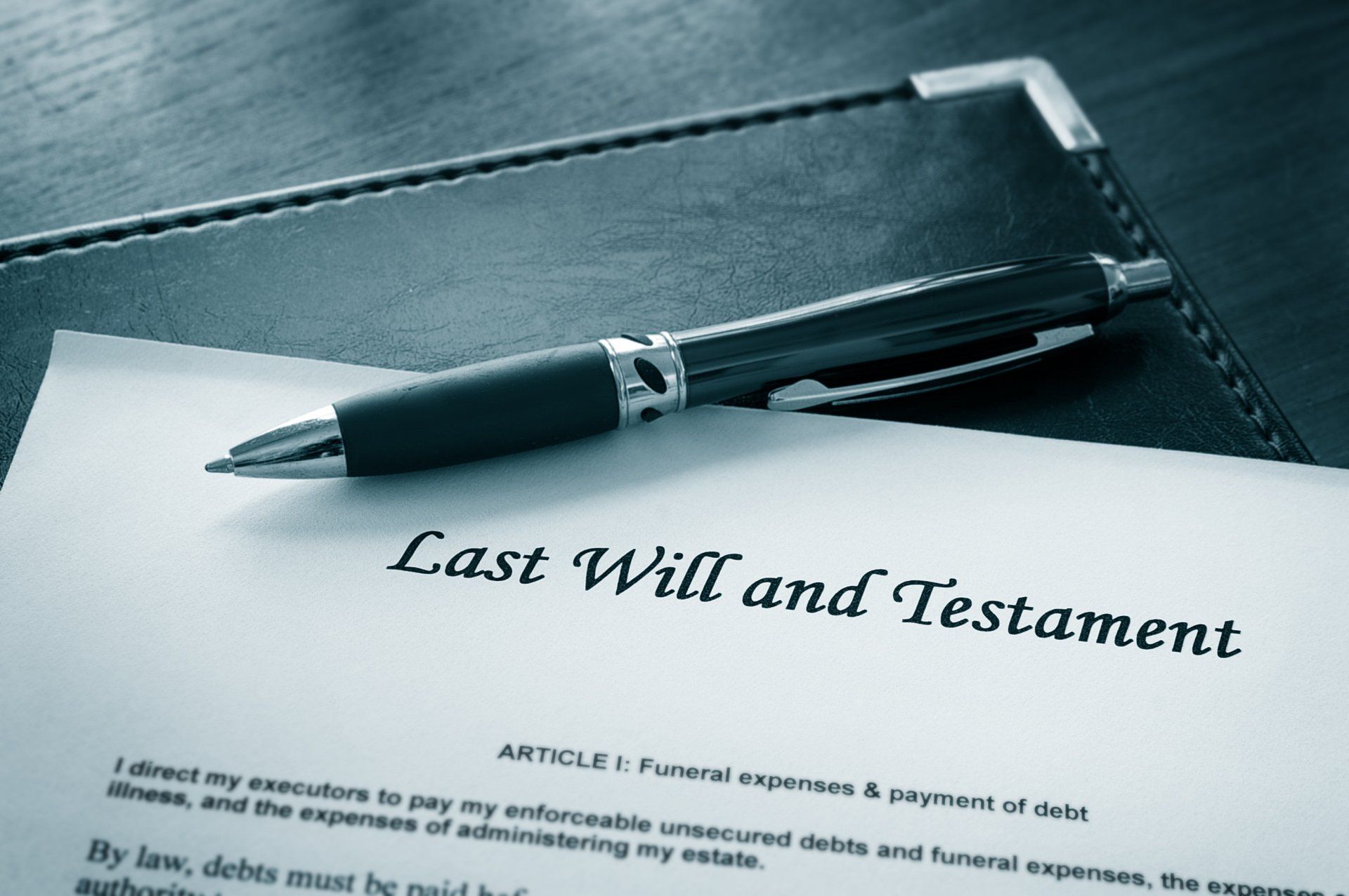 Pen and Last Will and Testament — Liberal, KS — Yoxall, Antrim, and Frymire
