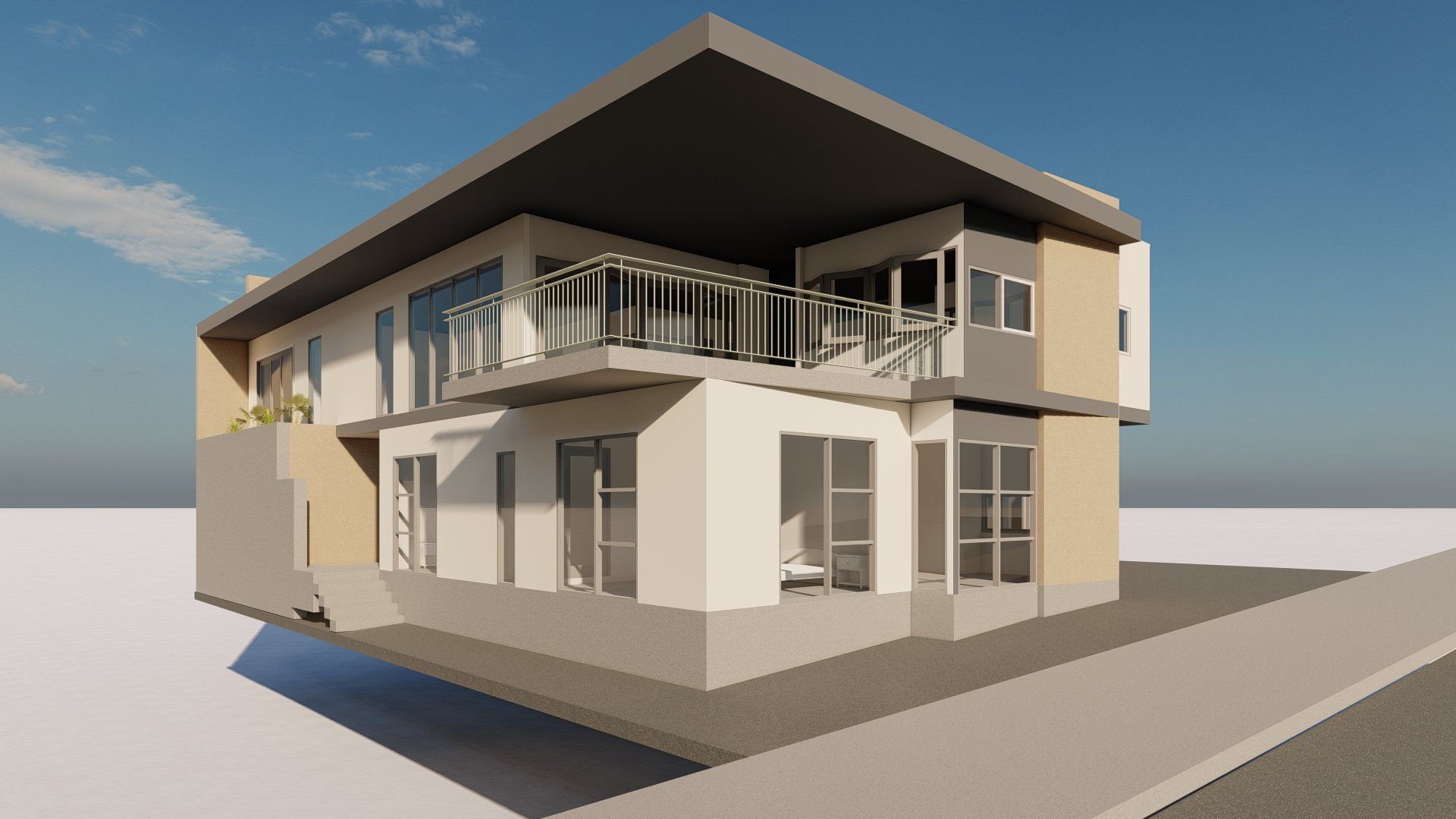 George St render from back